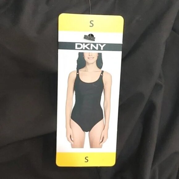 NWT DKNY Women's Swimsuit black one piece - Picture 9 of 9